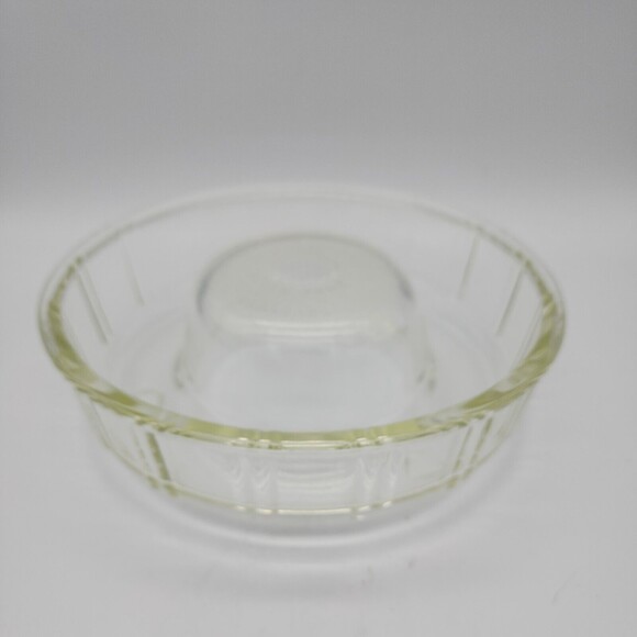 Baking Bundt Cake Pan Jello Mold Clear Glass Vintage McKee Queen Anne Glasbake - Picture 9 of 11
